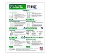 Filter Cartridges Selection Guide