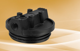 Pentek Black Cap for Slim Line Housings 1/4